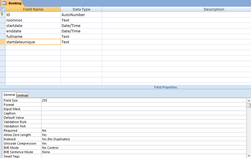 booking table design view.PNG