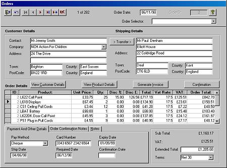 microsoft access sample database contact manager