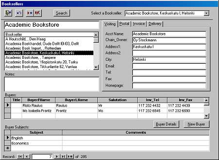 microsoft access database sample